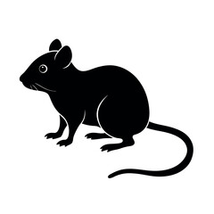 mouse silhouette on a white background