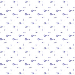 Whale Ahead Seamless Vector Pattern Design