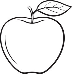 apple line art