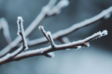 Obraz premium Frosty Winter Branches