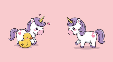 Obraz premium Cute smiling mermaid holding a pearl in flat vector art style vector illustration