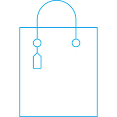 Shopping Bag icon single vector illustration