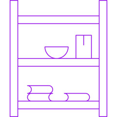 Shelves icon single vector illustration