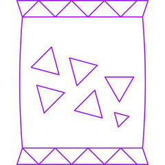 Snack icon single vector illustration