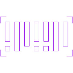 Barcode icon single vector illustration