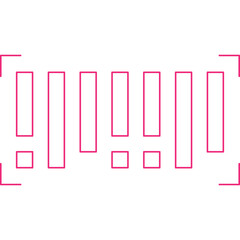 Barcode icon single vector illustration