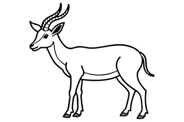 Obraz premium Markhor Minimalist Vector