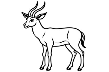 Obraz premium Markhor Minimalist Vector