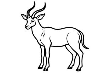 Markhor Minimalist Vector