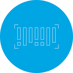 Barcode icon single vector illustration