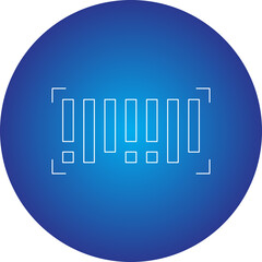 Barcode icon single vector illustration
