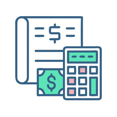 Accounting Calculate Calculation Icon Set for Finance and Business Operations

