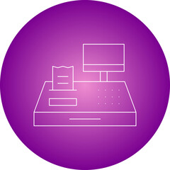 Cash Register icon single vector illustration