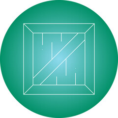 Crate icon single vector illustration