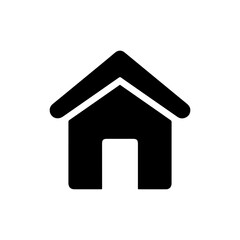 Home Icon with a House Shape Representing a Return to the Main Screen