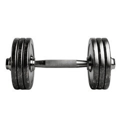 Fototapeta premium Grip Texture Dumbbells on transparent background