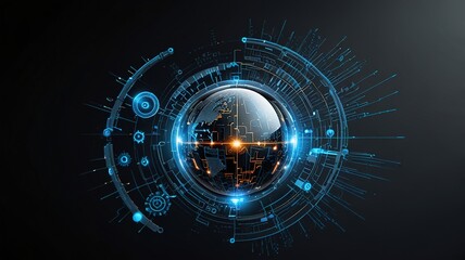Innovative technologies modern creative background