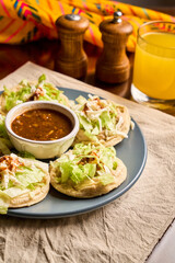 Authentic Street food Style Mexican Sopes