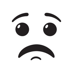 vector illustration of a face