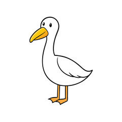 Albatross Vector Art Illustration | Colorful Albatross Bird Design