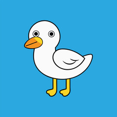 Albatross Vector Art Illustration | Colorful Albatross Bird Design