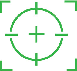 Obraz premium Vector set of sniper scope icons, crosshair symbol collection. Crosshair, gun aim, sniper target, hunting, target audience in signal circle.