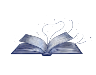 Continuous one line drawing of opened book. One line drawing illustration of world book day. Education and knowledge concept line art. Editable outline