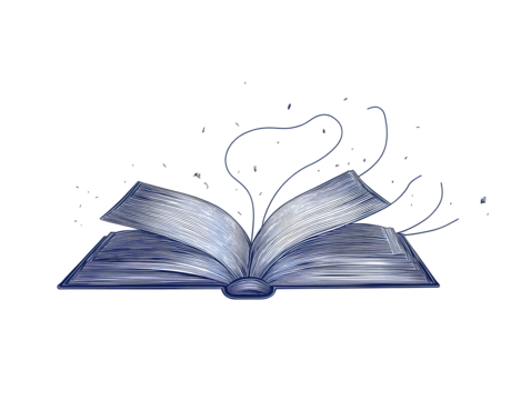Continuous one line drawing of opened book. One line drawing illustration of world book day. Education and knowledge concept line art. Editable outline