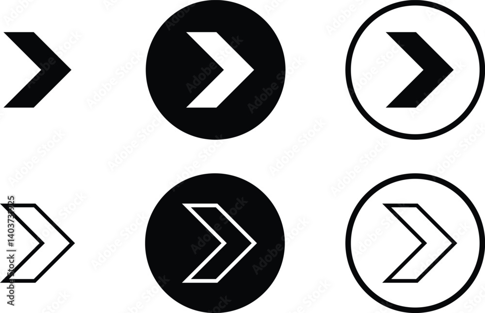 Poster arrow swipe symbol set. social media scroll symbol. fill and outline swipe icon vector illustration.