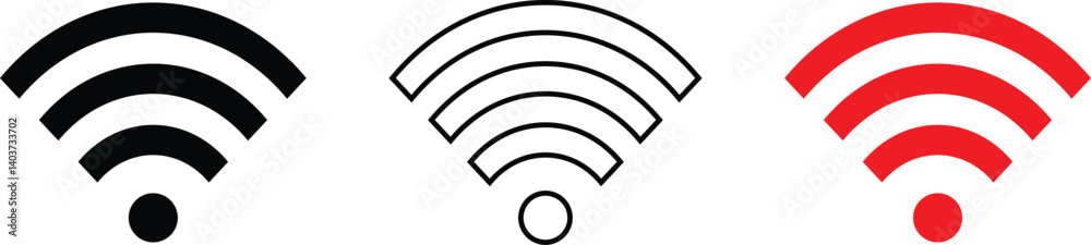 Poster set of wi-fi network symbol . wireless communication. vector illustration.