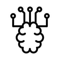 mind map line icon