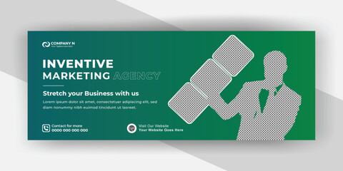 Business agency Facebook cover template