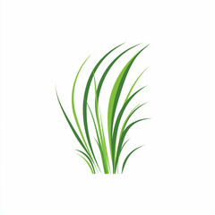 Green grass, icon. Vector illustration