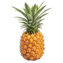 Fototapeta premium Ripe pineapple isolated on white background. 