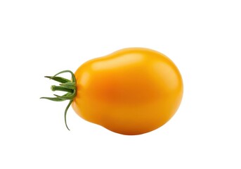 Isolated yellow tomato vegetable food fresh produce diet isolated on white background