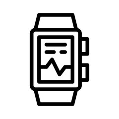 wearable device line icon