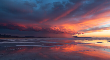 Fiery Tempest's Reflection AI Generated