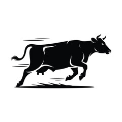 Cow silhouette Vector illustration
