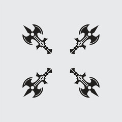 Abstract Gear Blade Logo – Symbol for Tech or Gaming Themes

