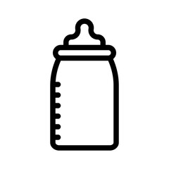 baby bottle line icon
