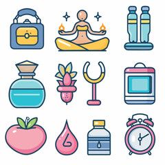 set of daily need icons