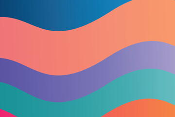 Modern colorful abstract background with dynamic wavy shapes, Minimal flowing wavy background, vector, illustration