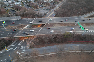 I278 Staten Island NY rush hour traffic.