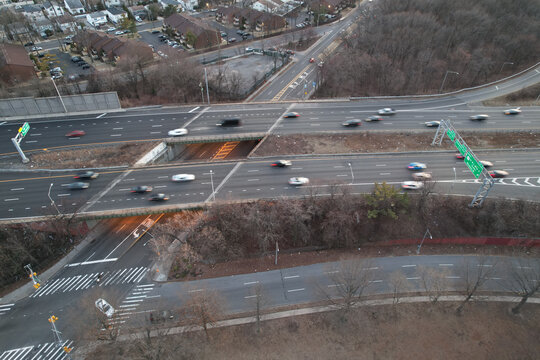I278 Staten Island NY rush hour traffic.