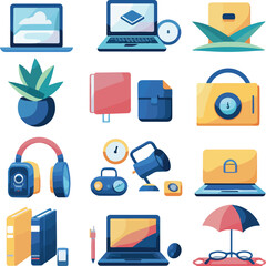 set of computer icons