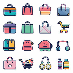 travel icon set