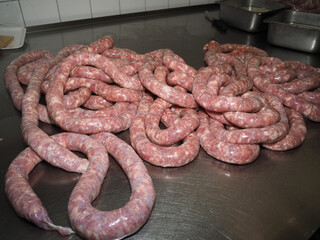 Freshly made raw Italian Pork Sausage