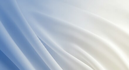 Obraz premium Soft blue silk fabric draping elegantly