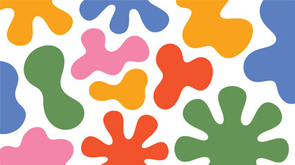 Vibrant Abstract Pattern with Organic Shapes