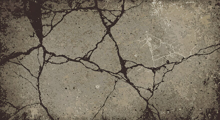 Fototapeta premium Fractured Earth Tones AI Generated